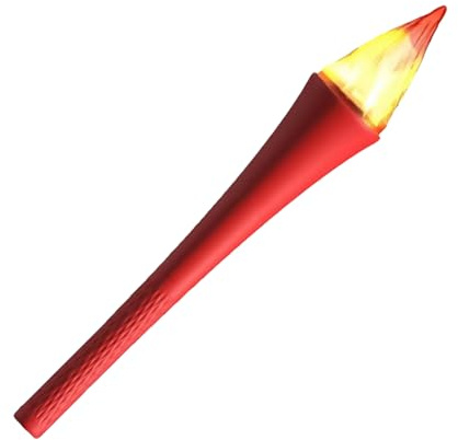 Torcia LED panoramica – Effetto Fiamma Realistico per spettacoli ed eventi sportivi – Alimentazione USB ricaricabile – Accessorio sicuro per decorazioni di festa – ideale per scuole e associazioni