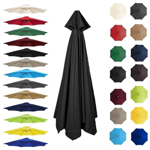Replacement Parasol Canopy for Garden Outdoor Waterproof Umbrella Replacement Fabric 6/8 Arms 2.0m 2.7m 3.0m 6/8 arms cantilever stands Patio Umbrella Replacement Canopy