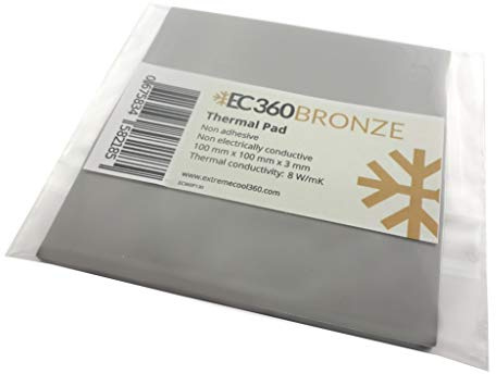 EC360® Bronze 8W/MK Pad Thermique (100 x 100 x 3,0 mm)