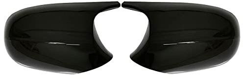 KYYET Glänzend Schwarz kompatibel mit 3er-Serie E90 E91 2009-2011 / E92 E93 2011-2013 LCI M3 Stil Seitenspiegelabdeckkappen