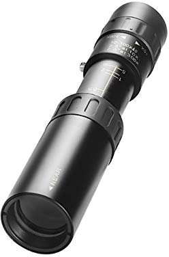 Camnoon 10X-300X Monokular Teleskop Kompaktes wasserdichtes Teleskop mit FMC-Objektiv BAK4 Prisma Tragetasche Lanyard für Konzertballspiele Vogelbeobachtung Wandern