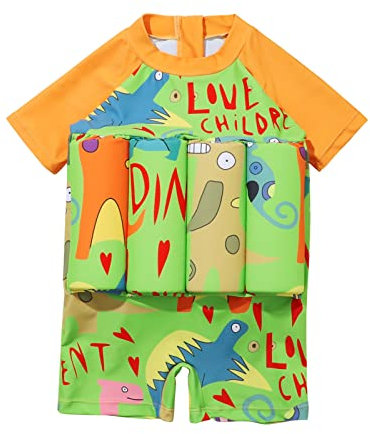 COMIOR Baby Auftrieb Badeanzug Mädchen Jungen Float Suit Verstellbarem Schwimmhilfe ab 6 Monate mit Auftrieb Training Bademode Swimsuit Kinder Badeanzug mit Bein
