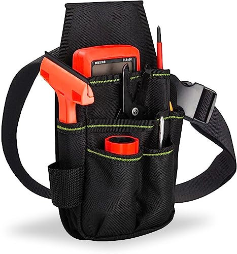 Bolsa de Cinturón para Herramientas Riñonera de Jardinería Tarea Pesada Lienzo Bolsa de Cinturón para Herramientas de Electricista Organizador de Herramientas de Mantenimiento