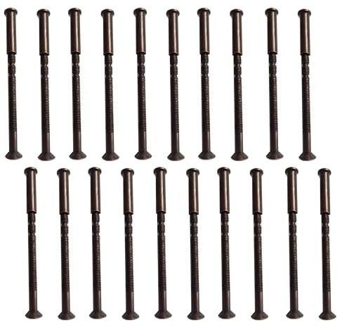 Universal Hardware Lot de 20 vis de poignée de porte M4 en bronze avec boulon de connexion mâle vers femelle pour poignée de porte, boutons, rosaces et autres