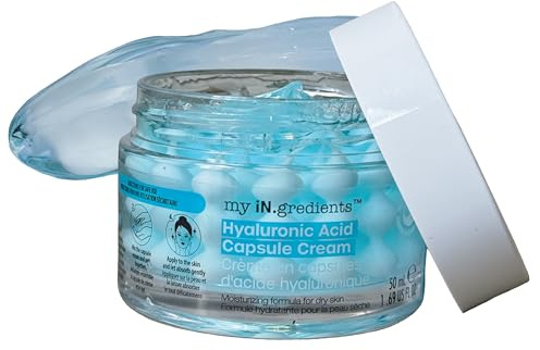 masque BAR My Ingredients Hydrating Capsule Cream Face Moisturizer, Hyaluronic acid based moisturizer, Boba face cream with Niacinamide, Korean skin care 50ml