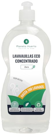 PLANETA HUERTO | Lavavajillas Manual Hipoalergénico Sin Perfume Eco 750ml - Eficacia y Respeto por la Piel