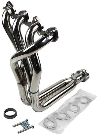 Boshu daili Store COLLECTEUR D'ÉCHAPPEMENT en Acier Inoxydable Compatible avec PEUGEO T 206 8V
