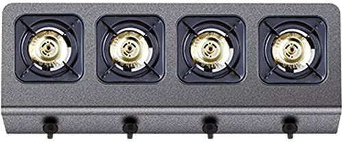 WolFum Cuisinière à gaz commerciale à économie d'énergie, cuisinière à gaz commerciale en acier inoxydable, cuisinière au GPL, cuisinière de camping en plein air pour le chauffage, la cuisine,4