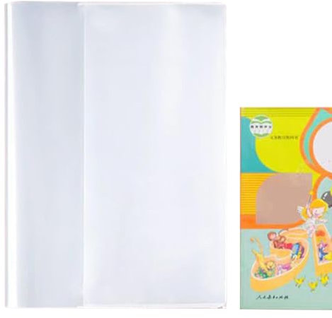 Transparenter Buchumschlag – Taschenbuchschutz, transparente Abdeckung, wasserdichte Buchhüllen für Bücher, Lehrbücher, Nachschlagewerke