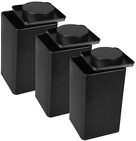 IMIKEYA 3pezzi Contenitori Per Tè in Metallo Organizzatore Per Tè Sfuso e Bustine Di Barattolo in Scatola Con Coperchio Per Caffè e Snack