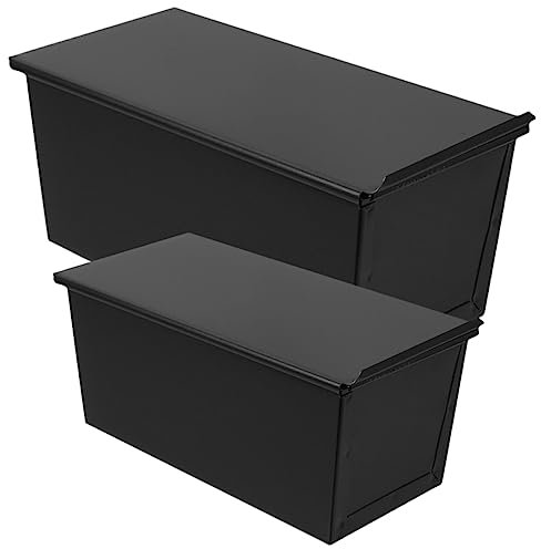 CHICAMPERA 2pezzi Stampo Per Toast in Acciaio Al Carbonio Con Coperchio Teglia Per Plumcake Antiaderente Facil Pulire Sformare