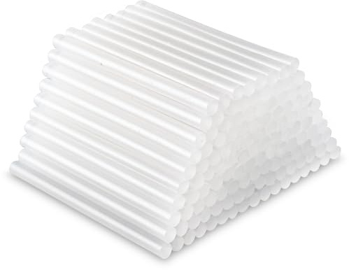 heuchaey 120 stück Heißklebesticks, Heißklebestifte 7 x 100 mm | Klebesticks für Heißklebepistole, Ideal für DIY, Heimwerken Reparieren, Bastelarbeiten, Transparente Schnelltrocknend