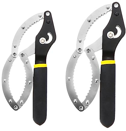 DIYEAH 2 Pièces Clé à Outil de Démontage Ajustable pour Voitures Style Compatible avec Plupart Filtres