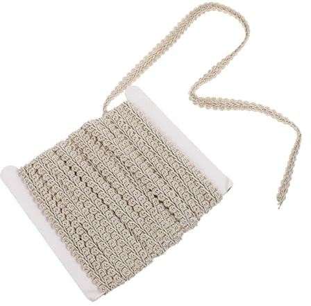 OSALADI Poliestere Per Passamaneria Fai Da Te Bordi Per Tende Personalizzati Nastro Per Mantovana e Decorazioni Per Indumenti Adatto Per Tende Abiti e Accessori Facile Da Applicare