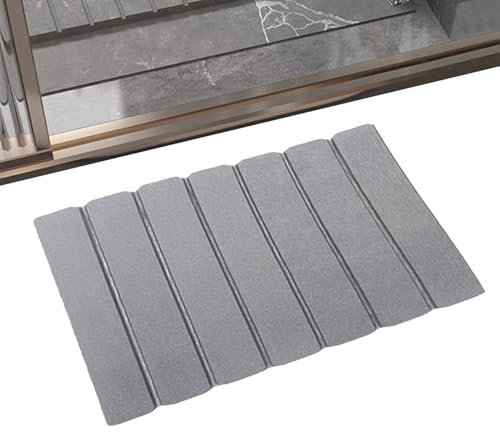 Tappetino in pietra da bagno - tappeto a secco rapido, non slittamento | Texture assorbenti di umidità della superficie diatomacea naturale, strato di base anti -skid per uscire in modo sicuro dalle v