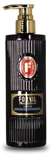 Forvil Shampoing Volumateur, Pousse Cheveux, Shampoing Sans Sulfate Silicone Paraben,+ 87% D’ingrédients D’origine Naturelle, 300ml