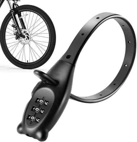 Verrou de vélo – Câble antivol pour moto, scooter | Matériel de protection antivol pour porte, poussette, portail, skis, réfrigérateur, skateboard, scooter