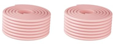 Juego de 2 fundas protectoras de cinta aislante de tuberías para reducir la pérdida de calor, protección contra la congelación, color rosa, 8 cm x 2 m