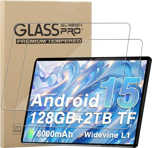 KZIOACSH 2 Pack Screen Protector for Oangcc E9/E15/Z168/Oangcc 2026 Tablet 10 Inch Android 15, Ultra Clear 9H Hardness Touch Sensitive Anti-Scratch Anti-Fingerprint Protective Tempered Glass Film