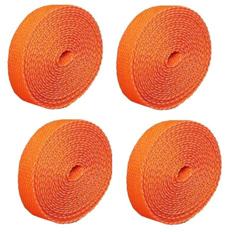 Aniyaa Shrinkable Braided Cable Sleeve Insulation Fireproof Protective Sleeve for Heat Shrinkable Tube Cable Finisher Orange