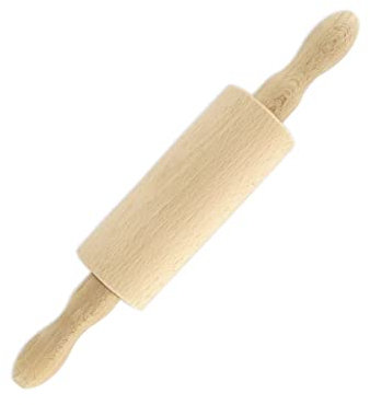 Fackelmann 521146 - Mattarello in legno, mattarello, mattarello in legno, mattarello, utensili da pasticceria, legno, 23,5 x 4,5 cm, marrone