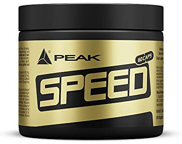 PEAK Speed - 60 Kapseln I 30 Portionen I für die Diät und als Pre-Workout Booster I mit Koffein, Aminosäuren, Pflanzenextrakten (Bitterorange, Panax Ginseng)