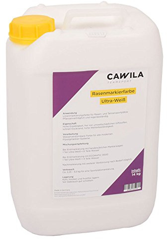 Cawila Peinture de marquage de pelouse Blanc Blanc Taille unique Sans sexe