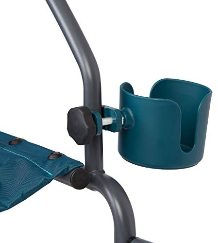 Medline Universal Cup Holder, Teal - Versatile Mobility Accessory for Rollator Walkers, Transport Chairs, and Wheelchairs