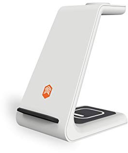 STM ChargeTree - Multi-Device Wireless Charging Station for iPhone/Samsung/Android, AirPods, Apple Watch - Qi Certified Charging Stand - White (stm-931-283Z-01)