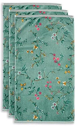 Pip Studio Handtuch Les Fleurs | grün - 55 x 100