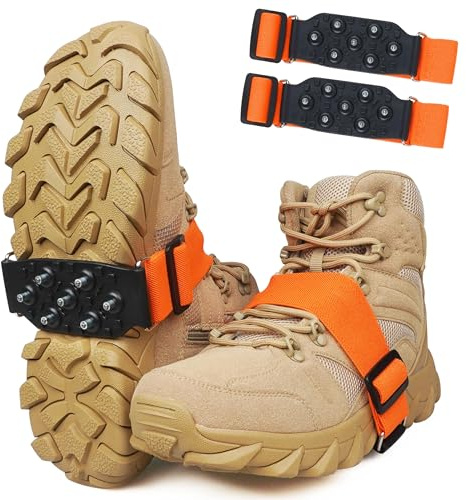 Schuhspikes Spikes für Schuhe Winter Schuhkrallen Steigeisen Grödel Eisspikes Schneespikes für Damen und Herren Anti Rutsch auf Schnee und EIS