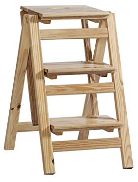 Tritthocker Massivholz Blumenständer Haushaltsleiter Klappleiter Regal Holzleiter Leiter Multifunktions-Innenhaushalt Steigen Sie die kleine Leiter hinauf (Farbe: D)
