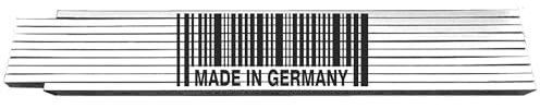 2m Zollstock weiß - Made in Germany - mit Text oder Spruch Glieder-Maßstab - Meterstab bedruckt - für Männer Opa Papa Vatertag Wunschtext Weihnachten Baustelle - Geschenk