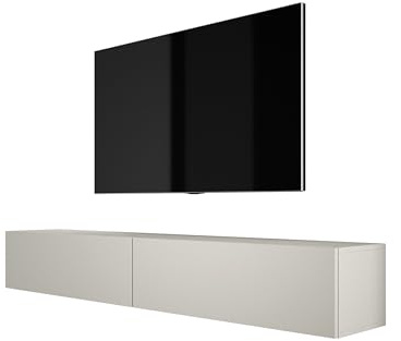 3E 3xE living.com TV-Lowboard: Farbe: Kaschmir, A: 200x32x34 cm (BxTxH) (2 X 100 cm)