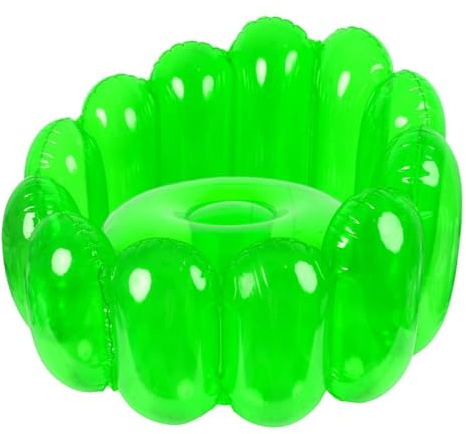 Buerfu Blow up Chair | PVC Clear Jelly Inflatable Chairs,Inflatable Lounge Chair, Movie Chairs, Blow Sofa Seat, Maximum Load 250Lbs for Indoor, Outdoor