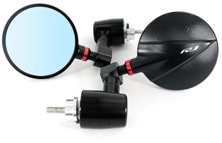 HUIGAR Motorrad Rückspiegel Für YA&MAHA YZF-R1 2015-2021 Motorrad-Rückspiegel, Lenkerendenspiegel(rot)