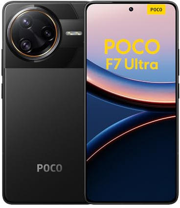 XIAOMI Smartphone POCO F7 Ultra, 12+256, Noir, Batterie 5300mAh, HyperCharge 120W, HyperAI (Chargeur Non Inclus)