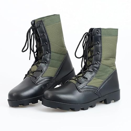TPTOP Bottes Militaires Tactiques pour Hommes Combat Chaussures de Randonnée Durable Bottine de Combat pour Trekking/Chasse/Travail/Entraînement Militaire,A-45EU