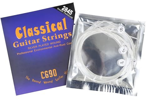 6 Stück .028-.045 Folk-Gitarrensaiten aus Nylon für Akustikgitarre mit 6 Saiten für klassische Gitarre, Zubehör, Haltbarkeit