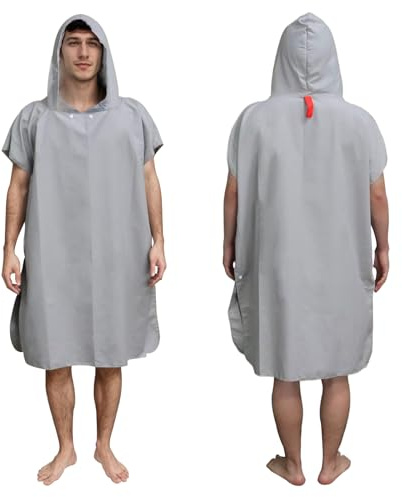 PIWOSGOL Poncho de Bain Adulte en Microfibre Poncho de Surf de Plage Changement Peignoir de Bain Changing Towel pour Le Surf, la Natation,Les Voyages, Le Sport, Le Yoga, Le Sauna