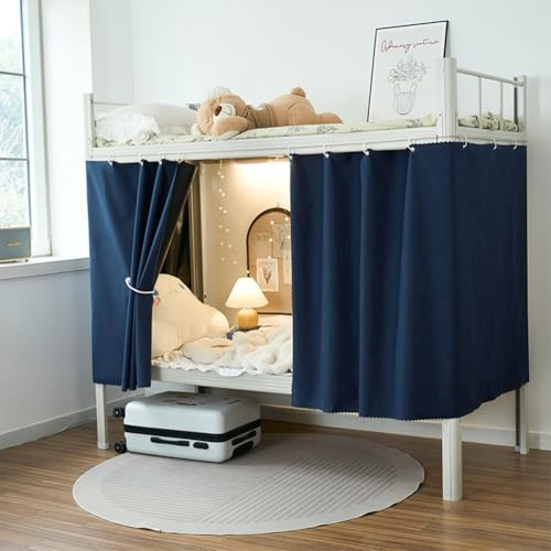 XGOPTS 2 Stück Bettvorhang Hochbett Kinder Vorhang Hochbett Bettvorhänge Mädchen Jungen Betthimmel Vorhänge für Bett Schlafsaal Bettvorhänge (115 x200 cm)