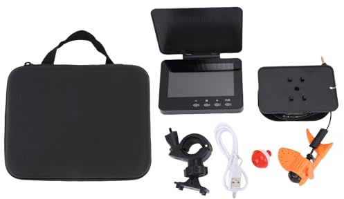 Camera da pesca subacquea cheotime, touchscreen HD da 4,3 pollici HD con lattata di pesca ad angolo largo 195 ° con cavo da 30 metri per la pesca in barca il lago di pesca sul