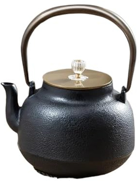 Juego De Té Teteras Estufa Redonda Para Fiesta, Té Hirviendo, Fuego Abierto, Separación Agua Del, Accesorios Juego, Tetera Hierro Fundido Para Acampar Juegos De Té Para Adultos(Type-E)