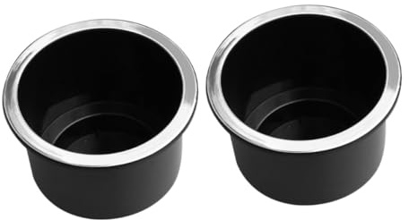 BUGUUYO 2 Piezas Portavasos para Coche y Barco de Plástico de Insertos Portavasos y Ligeros Diseño Moderno y Elegante Fácil Instalación Soporte Bebidas para Motorhome y Reutilizable