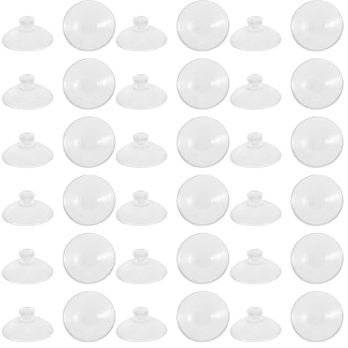 OFFSCH 300 Pièces Ventouses Transparentes Verre Protection Antichoc pour Table et Fenêtre Ventouses Réutilisables Sans Perçage pour Maison Cuisine et Bureau