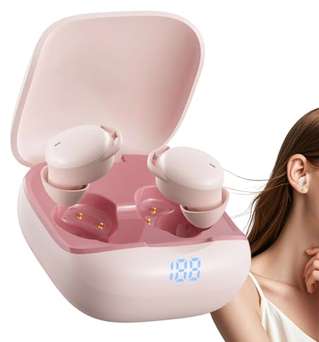 Cuffie wireless con cancellazione del rumore, suono stereo con bassi potenti, per escursionismo, arrampicata, ciclismo, suono surround 3D, auricolari in-ear wireless per sport, campeggio, casa