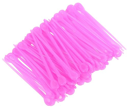 GLSTOY Hair Curler Pins 180Pcs Plastic Perm Picks and Snap Clips Reusable and Sturdy Hair Accessories for Random Color