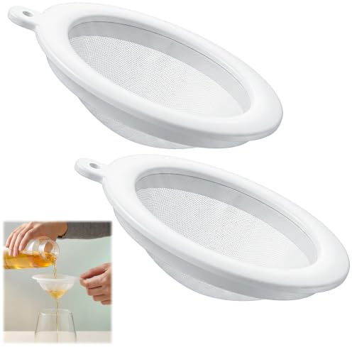 Matwsec 2PCS Extra Fine Mesh Strainer 200/400 Mesh