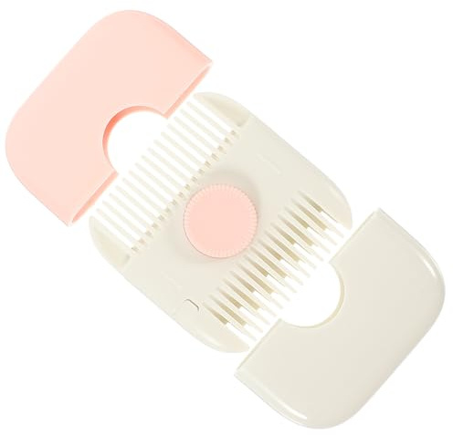 Toddmomy Peine Portátil Material Abs y Acero Inoxidable y Cuchilla de Seguridad Función de Flequillo para Cortar el Pelo Infantil para Uso en Salón y Hogar