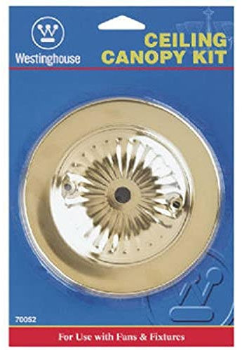 Westinghouse 70053-00 Traditional Canopy Kit, 1, Antique Brass